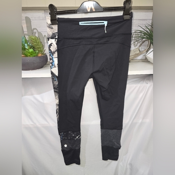 Lululemon Butterfly Angel Wing Run The World 7/8 Leggings Exploded So Fly Size 6 - Picture 6 of 8